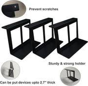 Supporto per riporre laptop, tablet, mini PC, vassoio invisibile in metallo, sotto la scrivania, 4.8cm, 6.8cm