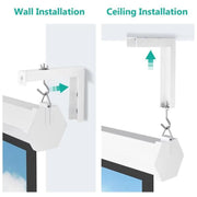 Supporto da soffitto universale per schermo di proiezione, supporto da parete a forma di L regolabile