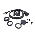 Cavo di prolunga impermeabile per auto da tipo C 3.0 femmina a USB A maschio, pannello modificato, 1m