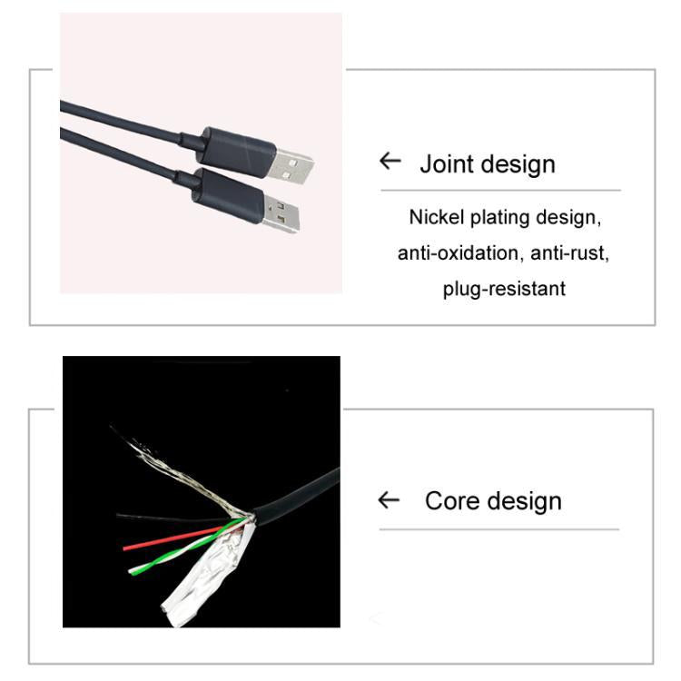 Cavo di prolunga impermeabile per auto da tipo C 3.0 femmina a USB A maschio, pannello modificato, 1m