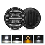 Faro rotondo a LED a rifrazione rotonda da 7 pollici per Wrangler