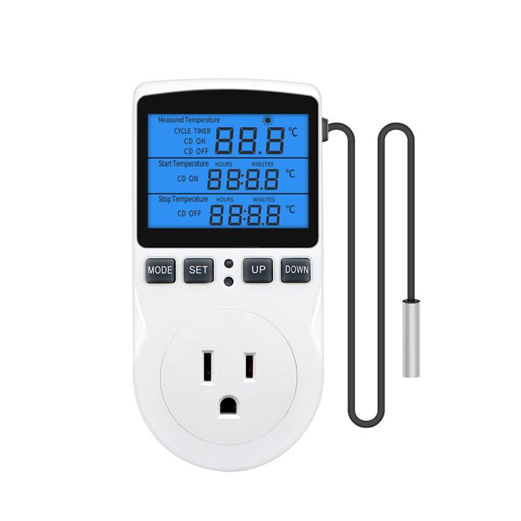 Termostato digitale intelligente con retroilluminazione, interruttore di controllo della temperatura, presa di temporizzazione, regolatore di temperatura, Backlight US Plug, Backlight UK Plug, Backlight AU Plug