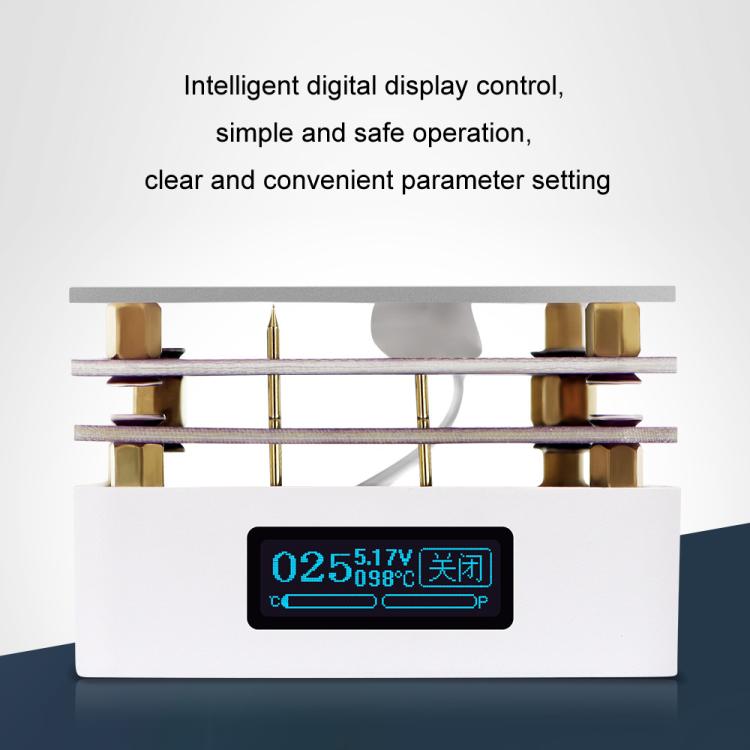 Intelligent temperature control LCD screen displaying double-layer heating plate