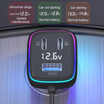 Luci ambientali colorate con uscita potente Caricabatterie rapido per auto, GE01