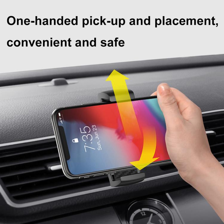 Supporto per telefono cellulare con navigazione rotante anti-vibrazione per presa d'aria per auto, ZS-008
