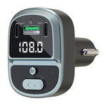Caricabatterie rapido per auto con display digitale della tensione, lettore MP3 Bluetooth per veicoli, GZ07