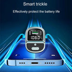 Caricabatterie rapido per auto con display digitale della tensione, lettore MP3 Bluetooth per veicoli, GZ07