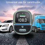 Caricabatterie rapido per auto con display digitale della tensione, lettore MP3 Bluetooth per veicoli, GZ07