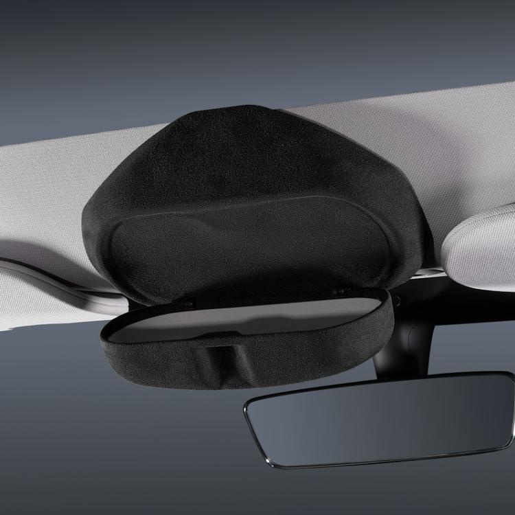 Per la scatola portaoggetti in pelle scamosciata Tesla per occhiali, 2024 Model 3 Beige, 2024 Model 3 Black, Model Y Beige, Model Y Black, Model 3 Beige, Model 3 Black