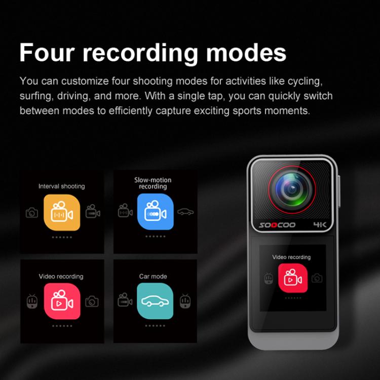 Videocamera subacquea 4K SOOCOO SAW1 con memoria espandibile