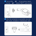 Caricabatteria per auto con doppio cavo retrattile per lettore MP3 Bluetooth per automobile, BC97