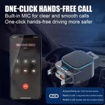 Caricabatteria per auto con doppio cavo retrattile per lettore MP3 Bluetooth per automobile, BC97