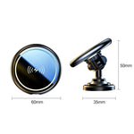 Supporto per telefono con ricarica wireless magnetica per auto da 15 W, base in lega, Adhesive Black, Adhesive Silver, Air Outlet Black, Air Outlet Silver