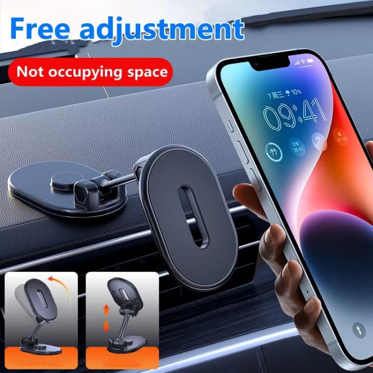 Supporto per telefono cellulare magnetico pieghevole per auto Supporto per navigazione per cellulare regolabile multi-angolo