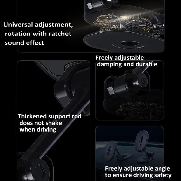 Supporto per telefono cellulare magnetico pieghevole per auto Supporto per navigazione per cellulare regolabile multi-angolo