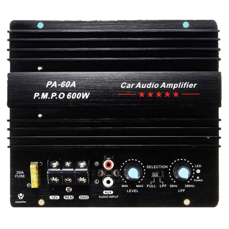 PA-60A 12V 600W Amplificatore per auto Scheda modulo subwoofer audio ad alta potenza, PA-60A