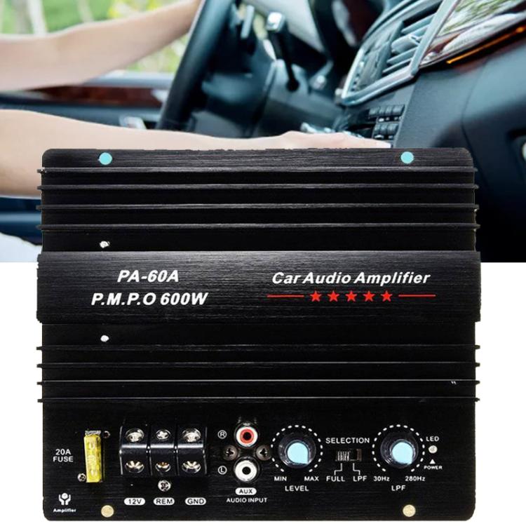 PA-60A 12V 600W Amplificatore per auto Scheda modulo subwoofer audio ad alta potenza, PA-60A
