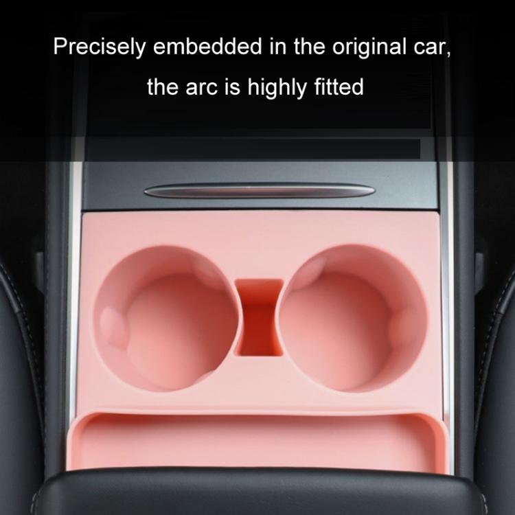 Per Tesla 21-23 Modello 3/Y Controllo Centrale Portabicchieri Integrato in Silicone
