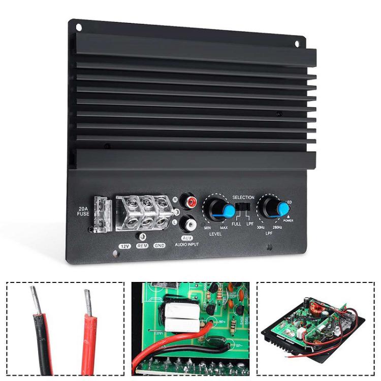 Amplificatore auto 12V 600W PS-200 per woofer 8-12 pollici