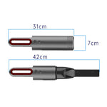 Auto Mini Portatile Potente Aspirazione LED Lampeggiante Luce di Avvertimento Illuminazione Esterna Aspirapolvere, V8