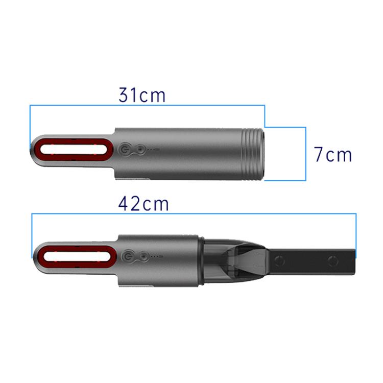 Auto Mini Portatile Potente Aspirazione LED Lampeggiante Luce di Avvertimento Illuminazione Esterna Aspirapolvere, V8