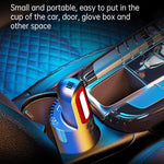 Auto Mini Portatile Potente Aspirazione LED Lampeggiante Luce di Avvertimento Illuminazione Esterna Aspirapolvere, V8
