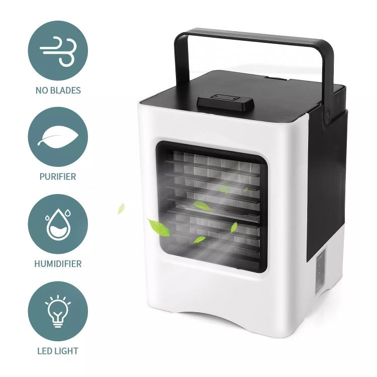 Mini condizionatore d'aria raffrescatore umidificatore ricaricabile ventilatore USB 3 velocità di regolazione