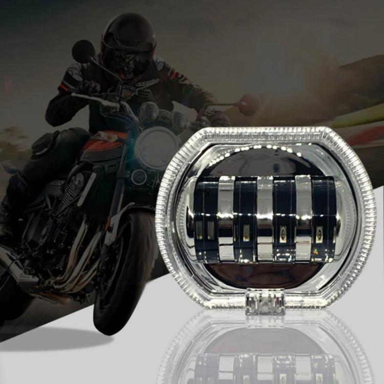 Motociclo Veicolo elettrico Modifica generale Faro a LED 4 perline Lampade a doppia lente, White Aperture+Red Devil Eye, Red Aperture+Red Devil Eye, Blue Aperture+Red Devil Eye, Ice Blue Aperture+Red Devil Eye, Green Aperture+Red Devil Eye             ...