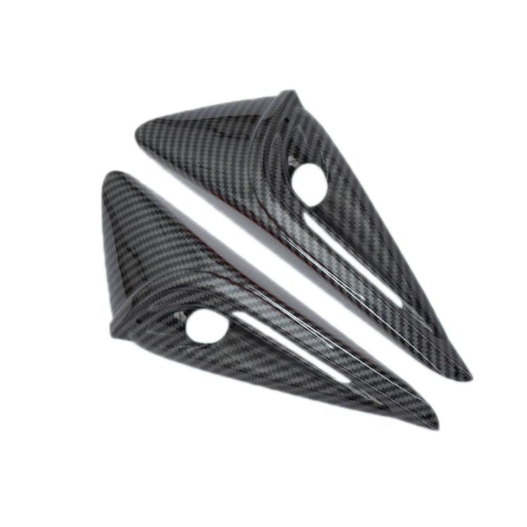 Per Tesla 2024 Model 3 Parafanghi Etichette laterali Adesivi copertura telecamera, Pearl White, Glossy Carbon Fiber Texture, Matt Carbon Fiber Texture, Piano Paint Bright Black, Frosted Matt Black, Bright Red