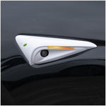 Per Tesla 2024 Model 3 Parafanghi Etichette laterali Adesivi copertura telecamera, Pearl White, Glossy Carbon Fiber Texture, Matt Carbon Fiber Texture, Piano Paint Bright Black, Frosted Matt Black, Bright Red