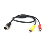 Cavo connettore adattatore telecamera auto 50 cm, 4 Pin Aviation Female To RCA Female DC Male, 4 Pin Aviation Female To RCA Female DC Female, 4 Pin Aviation Female To RCA Male DC Male, 4 Pin Aviation Male To RCA Female DC Male                          ...
