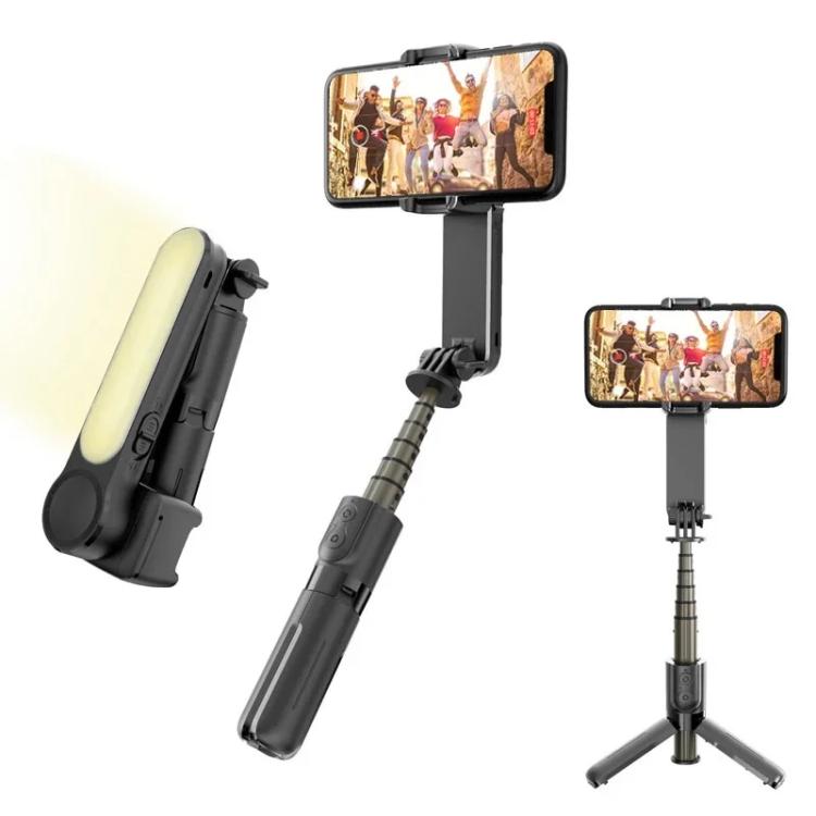 L09 Mini stabilizzatore portatile pieghevole anti-vibrazione Bluetooth Beauty Fill Light Selfie Stick