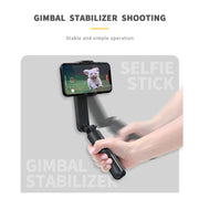 Mini stabilizzatore Bluetooth con luce selfie e stick