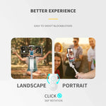 Mini stabilizzatore Bluetooth con luce selfie e stick