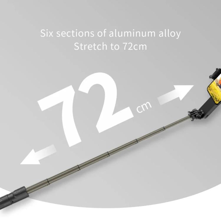 Mini stabilizzatore Bluetooth con luce selfie e stick