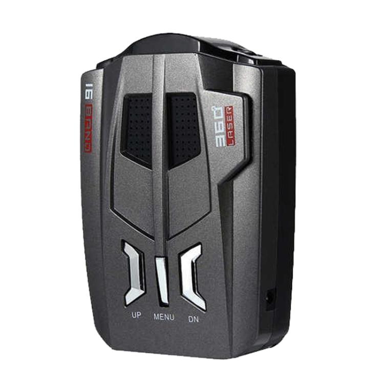 Rilevatore di velocità radar mobile per auto Cane elettronico per auto, supporto inglese / russo, V9