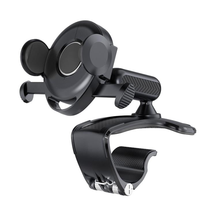Supporto per telefono con supporto per console centrale per aletta parasole per cruscotto auto
