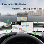 Supporto per telefono con supporto per console centrale per aletta parasole per cruscotto auto