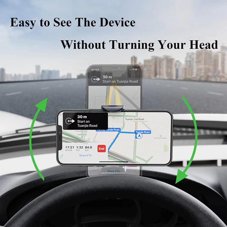 Supporto per telefono con supporto per console centrale per aletta parasole per cruscotto auto
