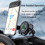 Supporto per telefono con supporto per console centrale per aletta parasole per cruscotto auto
