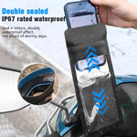 Supporto per borsa per telefono impermeabile per bicicletta, rotazione a 360 gradi, supporto per cellulare per motocicletta, Handlebar Model, Rearview Mirror Model