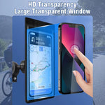 Supporto per borsa per telefono impermeabile per bicicletta, rotazione a 360 gradi, supporto per cellulare per motocicletta, Handlebar Model, Rearview Mirror Model