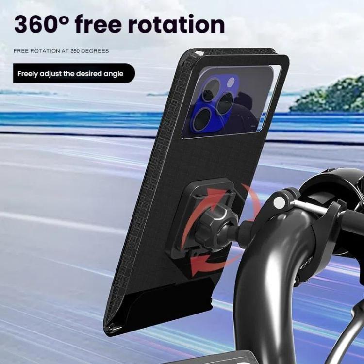 Supporto per bicicletta Borsa impermeabile per bicicletta Manubrio per motocicletta Specchio Supporto per telefono, L, XL