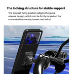Supporto per bicicletta Borsa impermeabile per bicicletta Manubrio per motocicletta Specchio Supporto per telefono, L, XL
