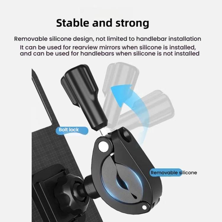 Supporto per bicicletta Borsa impermeabile per bicicletta Manubrio per motocicletta Specchio Supporto per telefono, L, XL