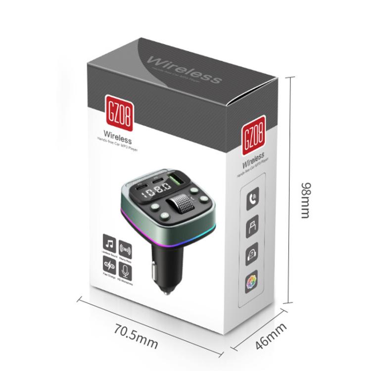 Display tensione auto Caricabatterie rapido Subwoofer Lettore MP3 Bluetooth, GZ08