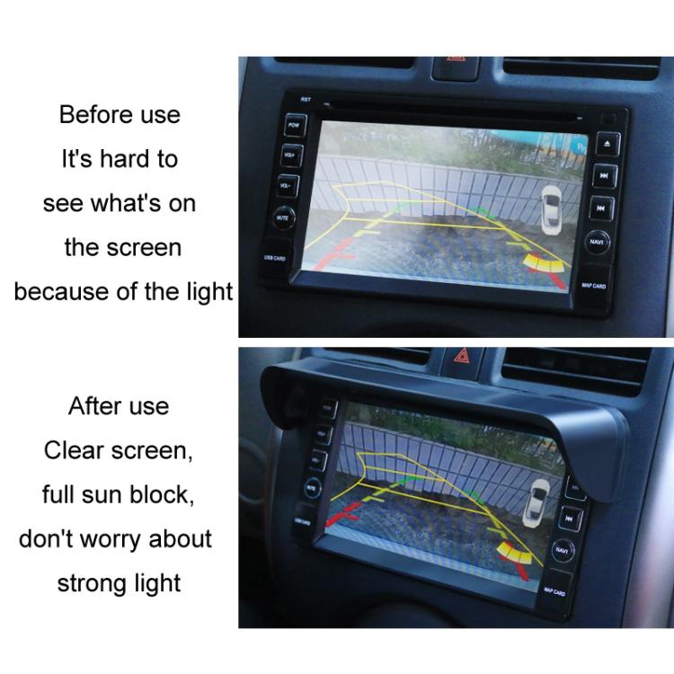 Visiera parasole universale per display di navigazione per auto, S, M, Carbon Pattern S, Carbon Pattern M