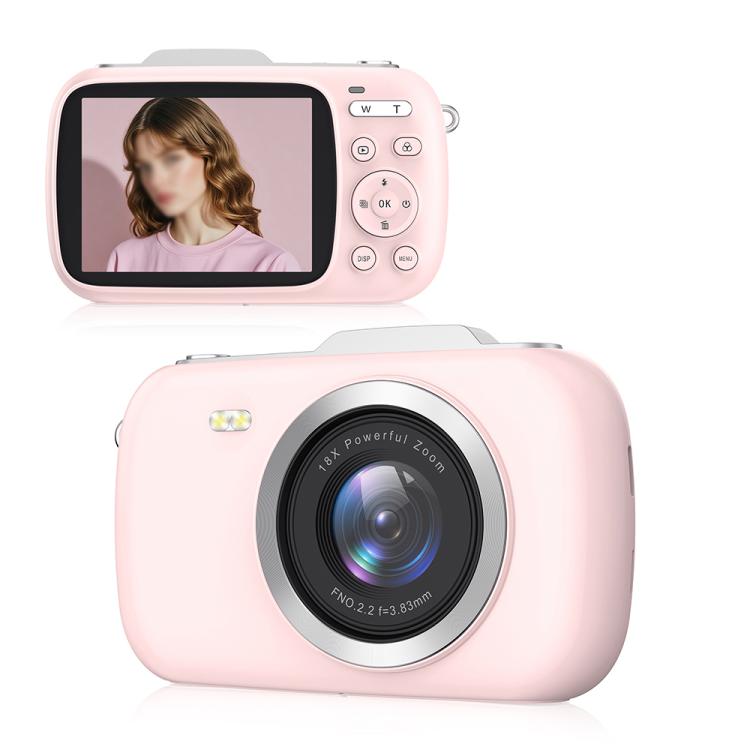 Fotocamera digitale 4K HD con zoom 18X e schermo 2,8 pollici