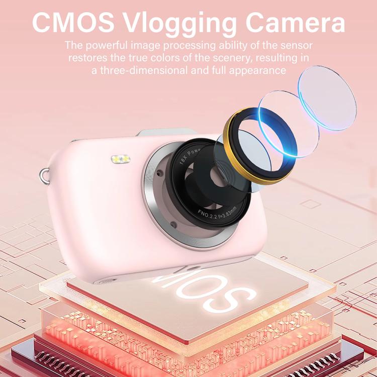Fotocamera digitale 4K HD con zoom 18X e schermo 2,8 pollici