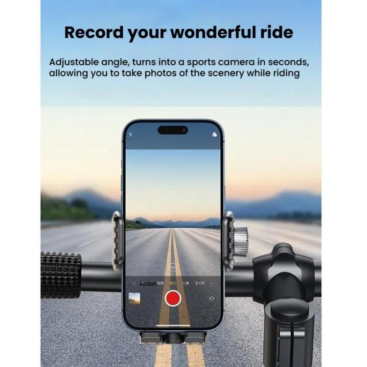 Supporto per cellulare con assorbimento degli urti per bicicletta e motocicletta, supporto per navigazione a gravità